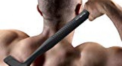 Vremi Back Shaver Body Groomer for Men – Long Shaving Handle with 3 Replacement Blades for Back Hair – Personal Painless Hair Shavers – Manual Cordless Remover with Easy Replaceable Blade – Black