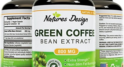 Pure Green Coffee Bean Extract – Standardized to 50% Chlorogenic Acid – Weight Loss Supplement for Men & Women – Burns Both Fat and Sugar – High Grade Natural Ingredients – by Natures Design Reviews