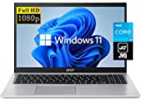 2022 Newest Acer Aspire 5 Slim 15.6″ FHD Laptop, 11th Gen Intel Core i3-1115G4(Up to 4.1GHz,Beat i5-7200U), 8GB DDR4 RAM, 128GB SSD, WiFi 6, USB-C, Webcam, HDMI, Windows 11S+JVQ MP