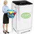 SAMSUNG 6.0 Cu Ft. Smart Dial Front Load Washer, Wash 2 Loads in 1 Large Capacity Machine, FlexWash, 28 Minute Super Speed Clothes Washing, Steam Stain Removal, WV60A9900AV/A5, Brushed Black