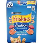 Purina Friskies Dry Cat Food, Seafood Sensations – 22 lb. Bag
