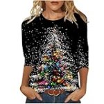 Lenago Sales Today Clearance Christmas Shirts for Women Amazon Warehouse Sale Clearance Amazon Outlet Clearance The Sales Today Sales Today Clearance Prime Only Black The Friday Deals 2024 Multicolor