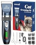 oneisall Cat Clippers for Matted Hair, Quiet Cat Shaver for Long Hair, Cordless Cat Hair Trimmer for Grooming, 2 Speed Pet Shaver Cat Grooming Kit for Cats Small Dogs Animals (Blue)…