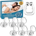 Anti Snoring Devices – Silicone Magnetic Anti Snoring Nose Clip, Snoring Solution – Comfortable and Effective to Stop Snoring 6 Pcs, Off-White