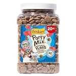 Purina Friskies Natural Cat Treats, Party Mix Natural Yums With Wild Caught Tuna and added vitamins, minerals and nutrients – 20 oz. Canister