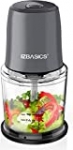 Food Processor, EZBASICS Small Food Processor for Vegetables, Meat, Fruits, Nuts, 2 Speed Mini Food Chopper With Sharp Blades, 2-Cup Capacity, Silver