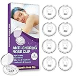 Anti Snoring Devices(8 Pack), Silicone Magnetic Stop Snoring Solution, Comfortable & Professional Anti Snoring Nose Clip for Men and Women