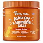 Zesty Paws Dog Allergy Relief- Dog Itching Skin Relief- Dog Probiotics for Itchy Skin and Itchy Ears- Dog Allergy Paw Relief- Dog Allergy Chews- Dog Itch Relief – Dog Skin Allergy Relief – Lamb – 90ct