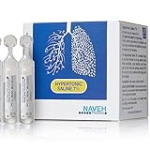 NAVEH PHARMA RSV 7% | Hypertonic Saline Nebulizer | Diluent for Inhalators Machine Kids & Adults | Clear Congestion from Airways & Lungs | Albuterol Solution | 25 Sterile Saline Bullets of 0.17 Fl Oz