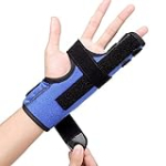 fibee Boxer Fracture Splint, Pinky Finger Splint, Adjustable Two Finger Brace for 4th or 5th Finger, Metacarpal Splint Hand Brace for Arthritis Fracture Broken Mallet Dislocated Trigger Finger(S/M)