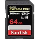 SanDisk 64GB Extreme PRO SDXC UHS-II Memory Card – C10, U3, V90, 8K, 4K, Full HD Video, SD Card – SDSDXDK-064G-GN4IN