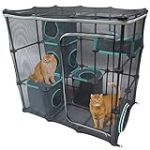 Kitty City Outdoor Catio Mega Kit for Cats, Replacement Parts, and 10′ Tunnels