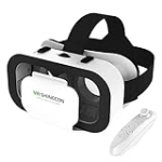 VR Headset for Cellphone, Virtual Reality 3D Glasses Headset Helmets, Compatible 4.7-6.5 inch iPhone or Android with Controller, for for Kids & Adults