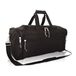 DALIX 21″ Blank Sports Duffle Bag Gym Bag Travel Duffel Adjustable Strap in Black