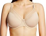 Bali Women’s One Smooth U Ultra Light Illusion Neckline Underwire Bra, Nude,36B