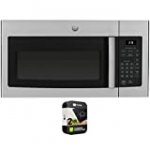 GE JVM3160RFSS 1.6 Cu. Ft. Over-the-Range Microwave Oven Stainless Steel Bundle with 2 YR CPS Enhanced Protection Pack