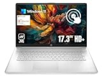 HP 17.3″ Display Flagship HD+ Touchscreen Laptop, 20GB RAM, 1TB SSD Storage, Intel Pentium Silver N5030, Fullsize Keyboard, HDMI, Type-C, WiFi, Bluetooth, 1-Year Microsoft 365, Windows 11, Silver