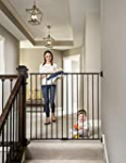 Regalo 2-in-1 Extra Tall Easy Swing Stairway and Hallway Walk Through Baby Gate, Black 1 Count (Pack of 1)