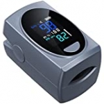 Pulse Oximeter Fingertip, Digital Blood Oxygen Saturation Monitor for Heart Rate Monitor and SpO2 Levels, Portable LCD Pulse Oximeter (Batteries Included)