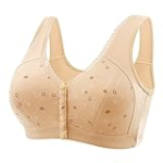 discounted items in warehouse deals my subscriptions Daisy Bras for Older Women 2024 Comfy Convenient Front Closure Bras Full Support No Underwire Bras today’s deals 70 percent off Khaki-1 6XL