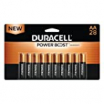 Duracell Coppertop AA Batteries with Power Boost Ingredients, 28 Count Pack Double A Battery with Long-lasting Power, Alkaline AA Battery for Household and Office Devices
