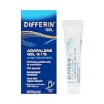 Differin Acne Treatment Gel, 30 Day Supply, Retinoid Treatment for Face with 0.1% Adapalene, Gentle Skin Care for Acne Prone Sensitive Skin, 15g Tube