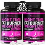 (2 Pack) Night Time Weight Loss Pills for Women – Advanced Weight Loss Supplement – Fat Burners for Women Weight Loss – Diet Pills That Work Fast for Women – Belly Fat Burner – Appetite Suppressant