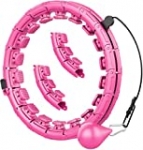 Nucucina Weighted Hula Fit Hoop, Fithoop, 2022 Newly Hula Fitness Hoop 2 in 1 Abdomen Fitness Massage, 24 Knots Great for Adults and Beginners Weight Loss and Exercise