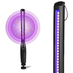 IXZCV UV Light Sanitizer, UV Sanitizer Lamp Portable Travel UV Light Sanitizer Wand for Hotel Household Wardrobe USB Rechargeable Handheld Ultraviolet Light Sanitizer Germ-Killing Function