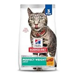 Hill’s Science Diet Dry Cat Food, Adult, Perfect Weight for Healthy Weight & Weight Management, Chicken Recipe, 3 lb. Bag