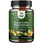 Pure Green Coffee Bean Extract Supplement – Best for Weight Loss Appetite Suppressant – 800 mg with Chlorogenic Acid Best Energy Booster Advanced Natural Potent Formula – 60 Capsules