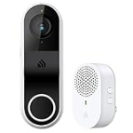 Kasa Smart Video Doorbell Camera Hardwired w/ Chime, 2K Resolution, Always-on Power, Night Vision, 2-Way Audio, Real-Time Notification, Cloud & SD Card Storage, Works w/ Alexa & Google Home (KD110)