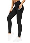 THE GYM PEOPLE Thick High Waist Yoga Pants with Pockets, Tummy Control Workout Running Yoga Leggings for Women (X-Large, Black  )