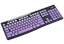 Keyboard Cover for Logitech MK270 MK295 Keyboard, Logitech MK295 MK270 MK260 MK200 & Logitech K270 Keyboard Cover Skin Protector – Gradual Purple