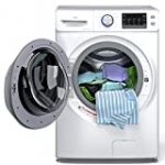 KoolMore FLW-5CWH 27″ Front Load X-Large 4.5 Cu. Ft Machine with Quiet Inverter Motor, Steam and Water Plus Functions, 20-Minute Quick, 12 Washing Cycles [120V], White