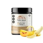 TERRA ORIGIN Healthy Gut Peach Banana | 30-Servings with L-Glutamine, Zinc, Glucosamine, Slippery Elm Bark, Marshmallow Root and More!