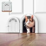 Cat Door Interior Door – No-Flap Cat Door for Interior Door, Cat Door Interior Door for Cats Up to 20 lbs, Easy DIY Setup, Secured Installation in Minutes, No Training Needed…