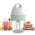 Personal Size Blender, Portable Blender, Mini Home Wireless Charging Student Blender, Four Blades Personal Size Blender Travel Bottle for with sponge cleaning brush (Pink)