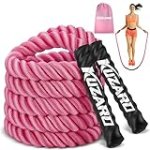 Jump Rope, Weighted Jump Rope for Women, 1.5LB Adult Skipping Rope for Fitness, Home Gym Workout Equipment, Heavy Exercise Jumpropes for Weight Loss, Shape body, Strength Training, Total Body Workout