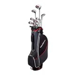 Wilson Tour Velocity Complete Golf Set with Stand Bag – Men’s Right Hand, Regular Flex, Black/Red