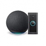 Ring Video Doorbell Wired bundle with Echo Dot (Gen 4) – Charcoal