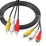 Tengchi 3 RCA Male to Male Composite Cable for Connecting Audio Video Components AV Male to Male Cable for Home Theater amp; Stereo Systems (10 Feet)