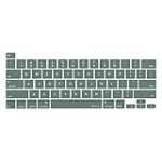 MOSISO Keyboard Cover Compatible with MacBook Pro 13 inch M2 2023, 2022, 2021 2020 M1 A2338 A2289 A2251&Compatible with MacBook Pro 16 2020 2019 A2141 Touch ID,Protective Silicone Skin, Midnight Green