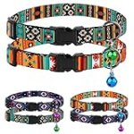 Cat Collar Breakaway 2PCS Adjustable Pattern Tribal Aztec Southwest Safety Pet Collars for Cats Kitten (Tribal + Southwest)