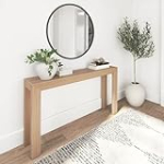 Plank+Beam Modern Solid Wood Console Table, 56 Inch, Sofa Table, Narrow Entryway Table for Hallway, Behind The Couch, Living Room, Foyer, Easy Assembly, Blonde