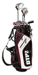 Club Champ DTP2 Men’s 12 Piece Golf Package, Black/Red