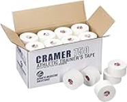 Cramer Team Color Athletic Tape, White, For Ankle, Wrist, and Injury Taping, Helps Protect and Prevent Injuries, Promotes Faster Healing, Athletic Training First Aid Supplies, 1.5″, Bulk 32 Roll Case