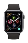 Apple Watch Series 4 (GPS, 44MM) – Space Gray Aluminum Case with Black Sport Band (Renewed)