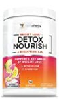 Detox Nourish Detox Cleanse Weight Loss Powder: Natural Digestive Enzyme Supplement with Apple Cider Vinegar to Support Healthy Weight Loss for Women and Men and Bloating Relief, Pink Lemonade, 50 SRV