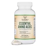 Essential Amino Acids – 1 Gram Per Serving Powder Blend of All 9 Essential Aminos (EAA) and all Branched-Chain Aminos (BCAAs) (Leucine, Isoleucine, Valine) 225 Capsules by Double Wood Supplements